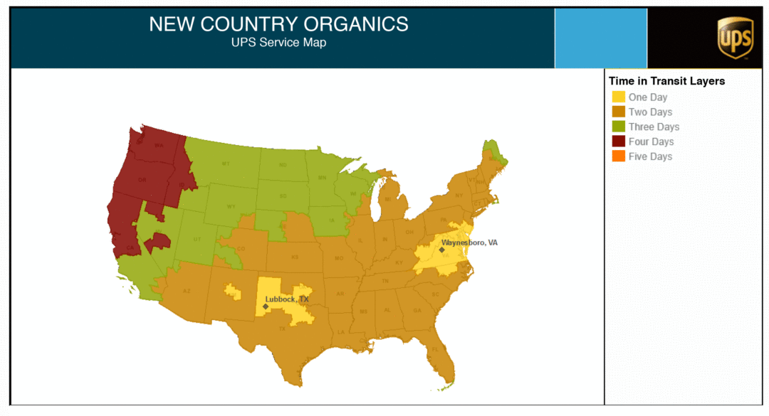 1-3 Day Ground Shipping Continental US